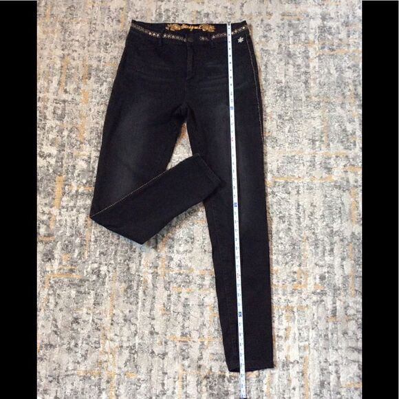 DESIGUAL EXOTIC DISTRESSED JEANS! EUC! SZ EURO 32 - Picture 7 of 12